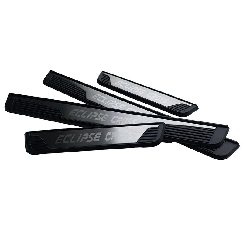 Car Door Sill Threshold Pedal Cover Trim For Mitsubishi Eclipse Cross 2018 2024 Protector Scuff Plate Guards Interior Accessorie