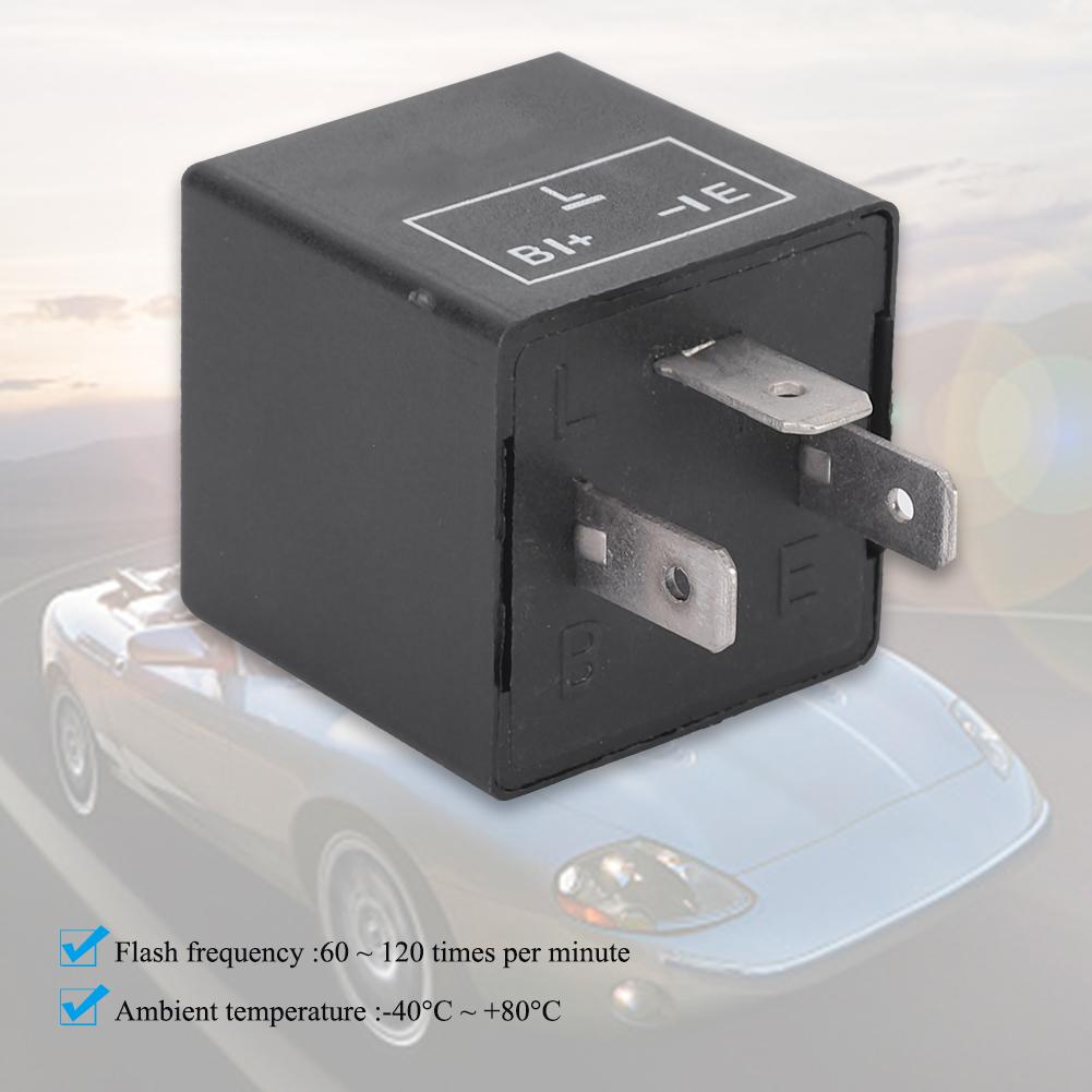 CF13 Universal 3 Pins Nicht einstellbares LED Elektrisches Blinkrelais für Auto