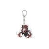 55MM Anime Genshin Impact Keychain Hu Tao Key Chain Acrylic Model Plate Christmas Gifts