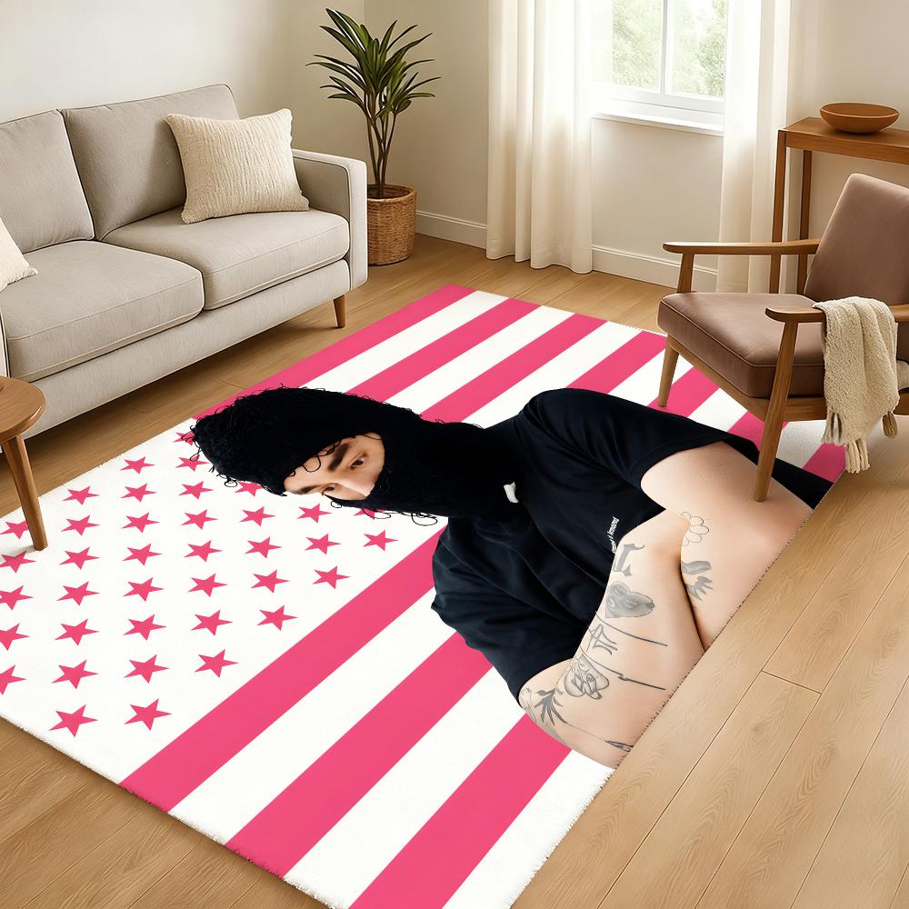 Singer J-Jul Floor Mat Soft Thickened Absorbent Non-Slip Bedroom Living Room Door Mat Home Decor Flannel Rugs
