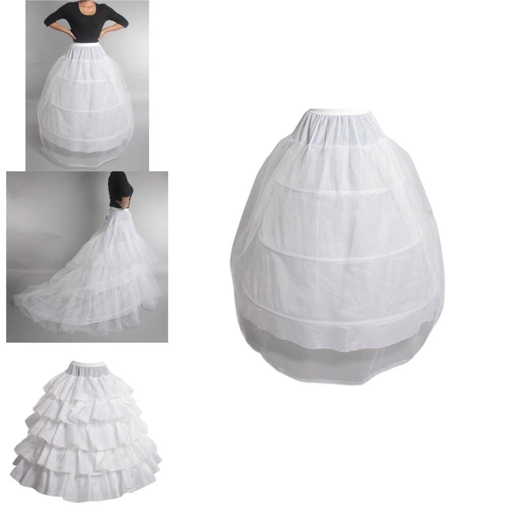 Stylish Wedding Dress Petticoat With Single Steel Hoop And Delicate Frilled Hemline
