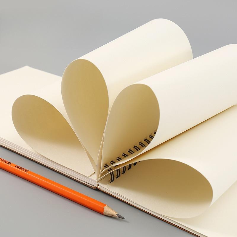 Professional Sketchbook Thick Paper Spiral Notebook Art School Supplies Pencil Drawing Notepad Stationery Cute Gel Pens Pencil