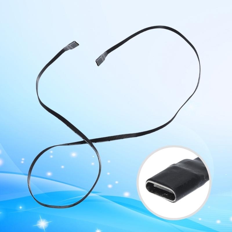 High Efficiency USB C Flat Cable Type C To Type C Female 18W Charging Data Extension Cord for Consumer Electronics