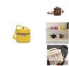 No Brand Kids Pu Water Bucket Bag With Stitch Details For Daily Use