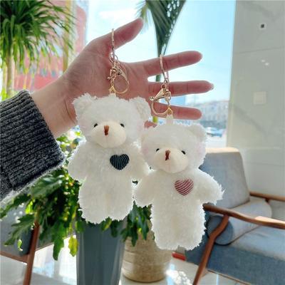 DIY Trinket Car Keychain Stuffed Animal  Backpack Pendant Bear  Keychain Dog  Keyring  Rabbit Keychain