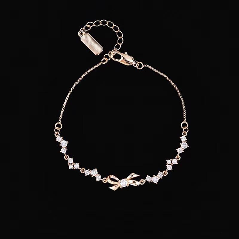 New Bow Bracelet Women's Light Luxury Niche Exquisite High Sense To Give Girlfriend Girlfriend Birthday Gift Jewelry