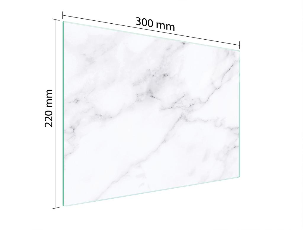 SZKLANA DESKA DO KROEJNIA 30x22 MARMUR