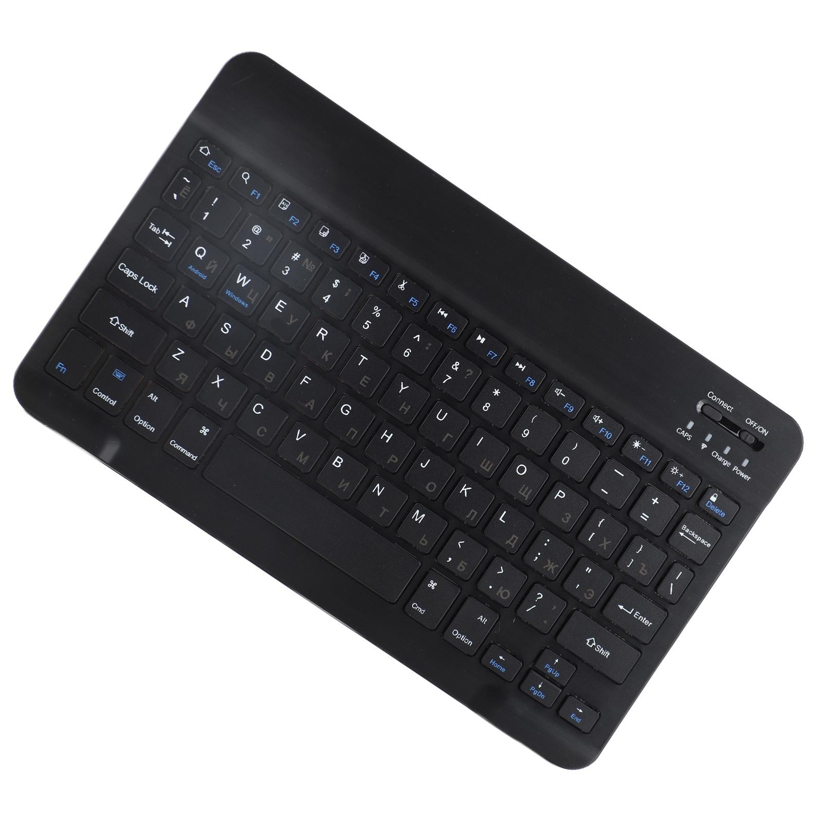 

Беспроводная Bluetooth-клавиатура Портативная клавиатура для планшета Русская Английская для Android Черная