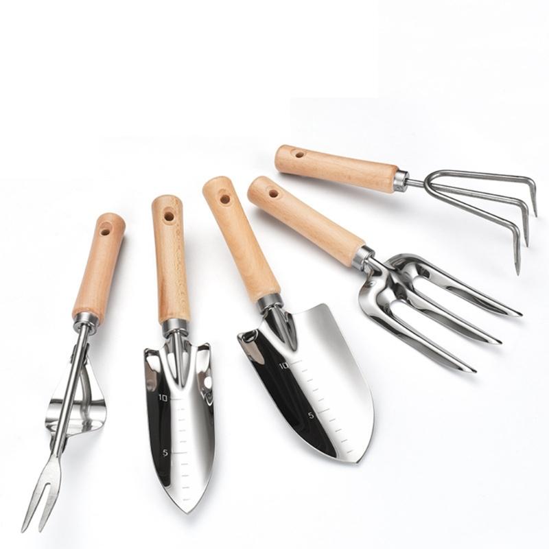 Mini Gardening Potting Tools Handle Spade Shovel Rake Shovel Multifunctional Household Plants Bonsai Succulent Tools