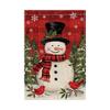Christmas Day Garden Flag Polyester Double Layer Printed Outdoor Flag Courtyard Decoration Flag