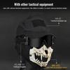 Outdoor Cycling Skeleton Ear Protection Half Face Cover Halloween Fangs Scary Horror Costume Props