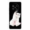Black Silicone Case For Huawei Mate 70 Air 2025 Case Cartoon Cat Soft Back Cover For Huawei Mate 70 Air Phone Case Funda Coque