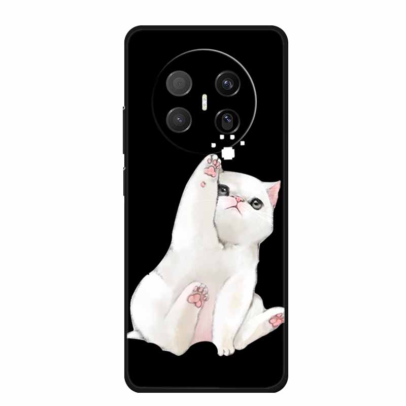 Black Silicone Case For Huawei Mate 70 Air 2025 Case Cartoon Cat Soft Back Cover For Huawei Mate 70 Air Phone Case Funda Coque