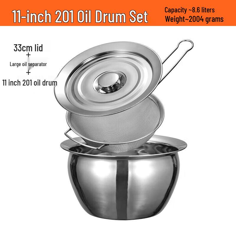 Stainless Steel Oil Storage Pot Set