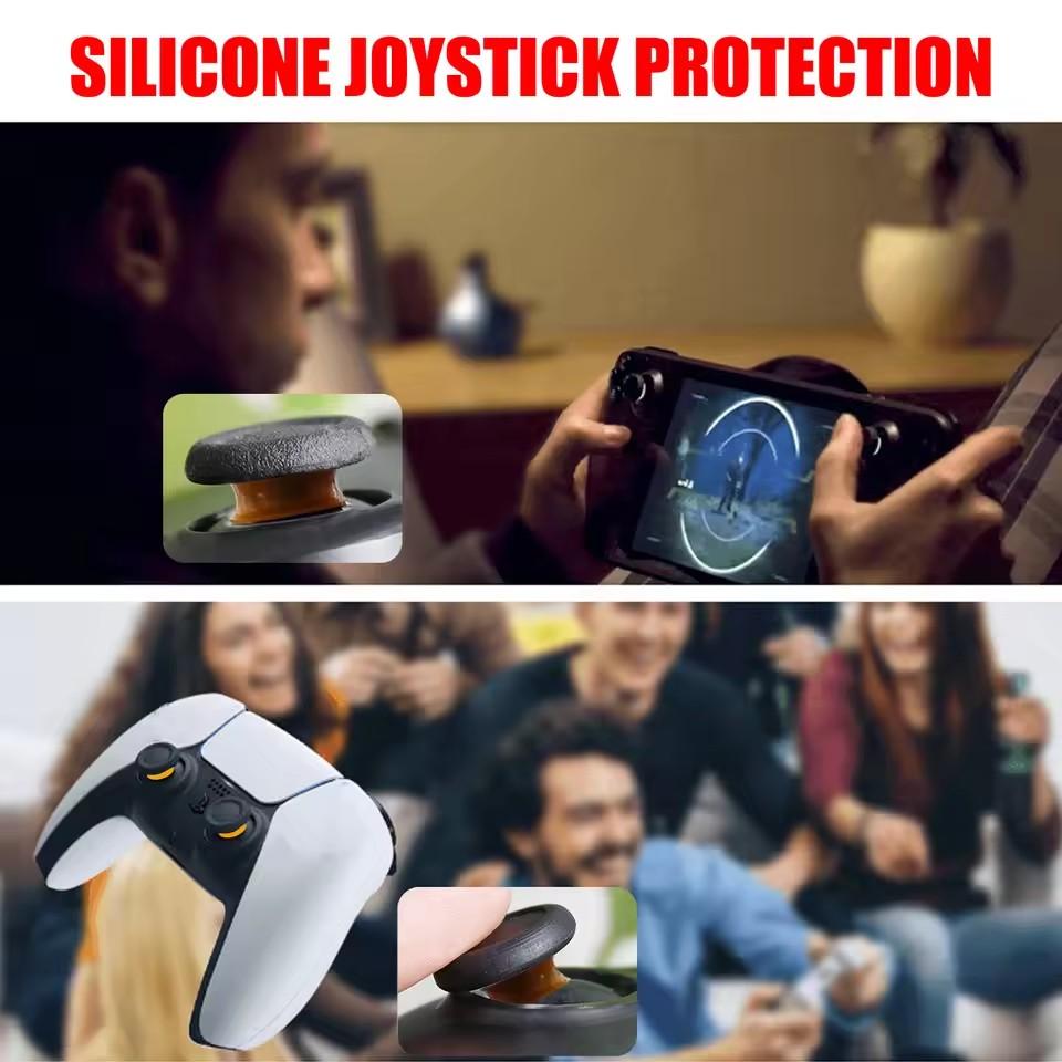 Silicone Elastic Joystick Protective Ring Invisible Game Controller for Switch 2 Pro Xbox Ps4 Ps5 Rog Ally Joystick Protectors