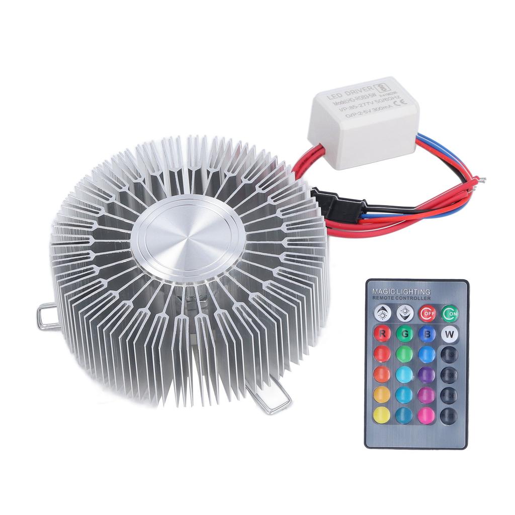 Sun Flower Wall Lamp Aluminum 3W RGB LED Aluminum Wall Lamp with Remote Control for Bedroom Bedside