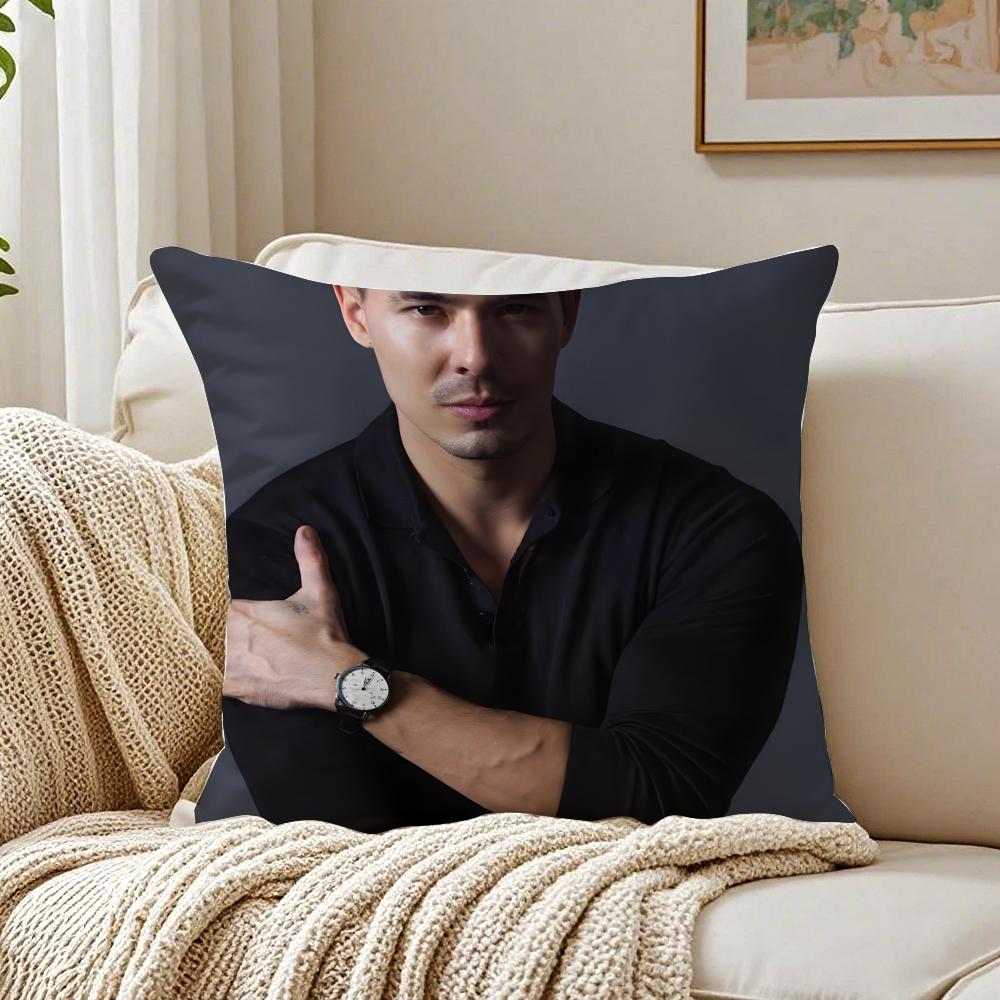 LLewis Tan Movie Star Peripheral Cushion Cover Pillowcase Antidustmite living Room Sofa Decor Cushion Room