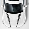 2x Black Car Exterior Racing Stickers Front Hood Decal Strip Tape Kit Universal