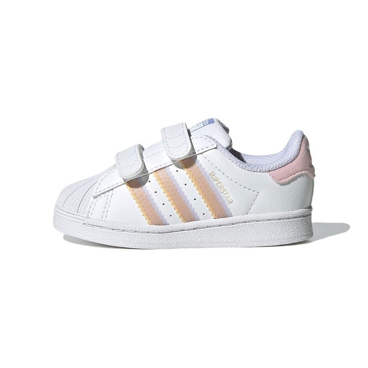 

Adidas Originals Superstar Cf Casual Lightweight Durable Low-Top Skate Shoes Baby Sneaker White Yellow Pink GY3364 24