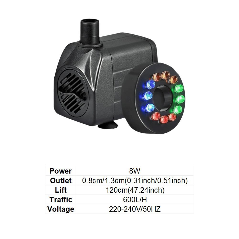 Low Noise Submersible Pump Ultra-Quiet Water Circulation Pump Aquarium Filter Pump  Fountain