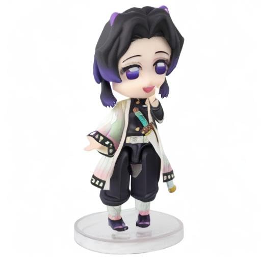 TAMASHII NATIONS Figuarts mini Demon Slayer: Kimetsu no Yaiba Shinobu Kocho, approximately 90mm, PVC/ABS painted action figure