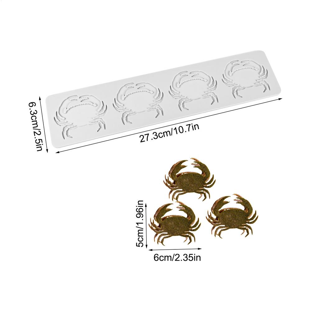 

Силиконовый Кружевной Коврик с Узором Краб и Рыба Ручной Работы Форма для Сахарной Мастики Шоколада DIY Французский Десерт Инструменты для Украшения Торта Кухонная Посуда для Выпечки