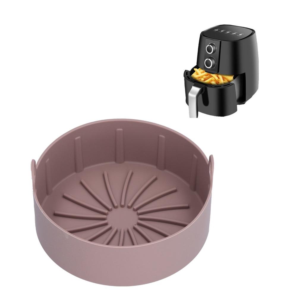 Bakeware Accessory Silicone Silicone Pot Reusable Non Stick Fryer Basket Flexible Heat Resistance Fryer Tray Electric Fryer