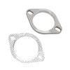 2 Bolts 3in Exhaust Flange Connection Kit Metal Alloy Universal for Exhaust Downpipe Catback Headers