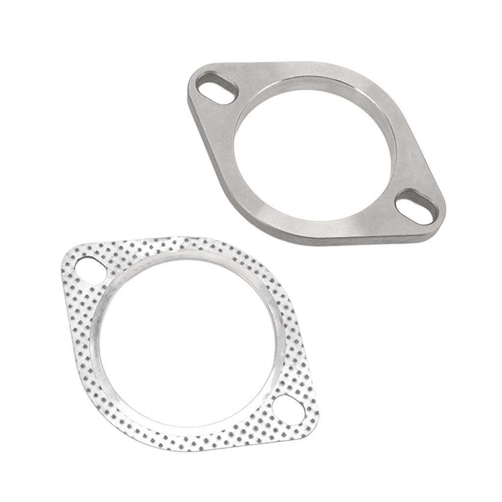 2 Bolts 3in Exhaust Flange Connection Kit Metal Alloy Universal for Exhaust Downpipe Catback Headers