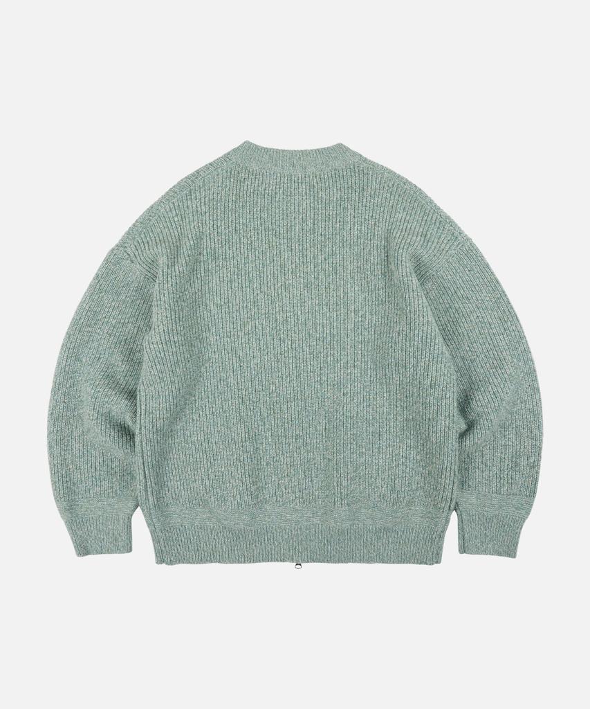Frizmworks Tweed Wool Zip Up Cardigan _ Mint