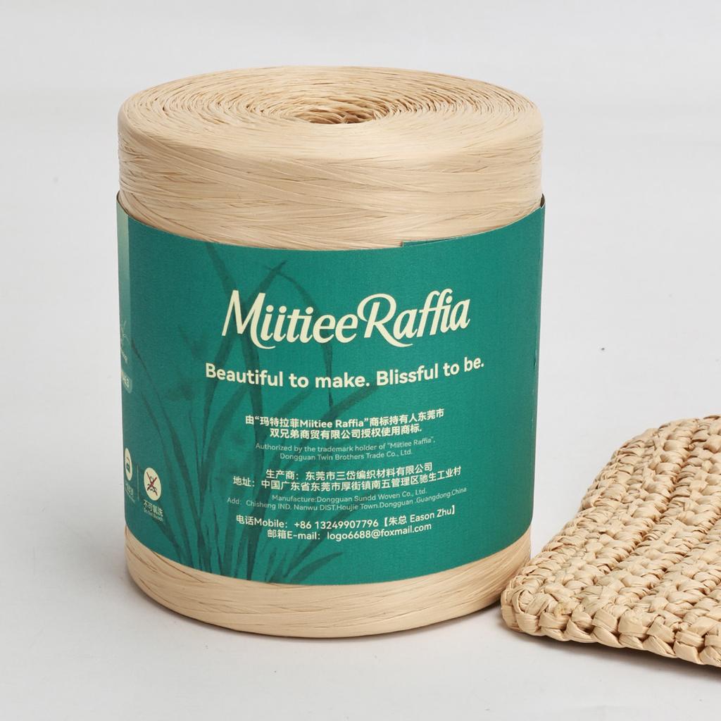 MT001-MT087 Natural Raffia Yarn For Wrapping Knit Wire Natural Color Matte Texture Raffia Paper Ribbons For Hat DIY Decoration