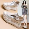 Sandale trendy Baotou cu talpă groasă, noi pentru femei, cu decupaje, cu arici, respirabile și versatile, tip slip-on, casual, care măresc înălțimea