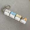 Cute Cat Mechanical Keyboard Switch Tester Kawaii Keycap Keychain Quiet Fidget Toy for Office Work Stress Relief