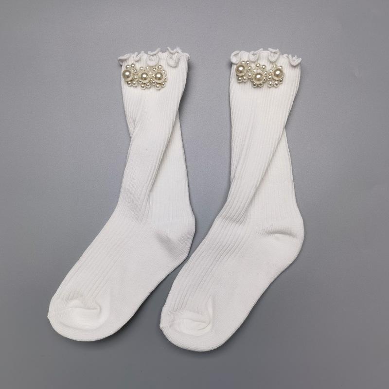 Pearl Girls Japanese Lace Cute Children's Socks - Spring & Autumn Lolita Princess Style
