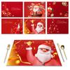 Christmas Creative Printed Imitation Linen Tablecloth & Mat Set