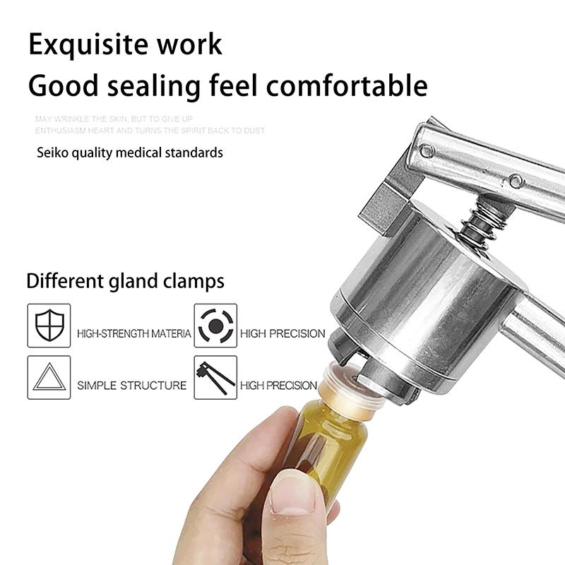 Vial Crimper Handheld Perfume Spray Bottle Crimper Glass Bottle Sealing Machine Capper Bottle Cap Crimping Tools 13/15/20Mm