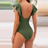 Women's One-Piece Sexy Bikini Fashion Solid Colour With Bra Pads Without Steel Support Swimming Costume