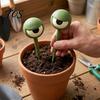 Unique Potted Plant Ornaments 1 Pair Planter Insert Big Eyes, 3D Printed Eye Decorations, Flower Pot Soil Inserts Stakes, Funny Eyes for Indoor