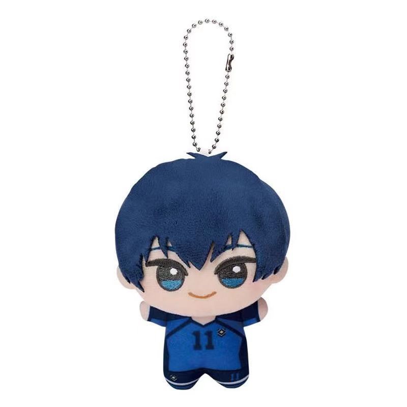 10cm Blue Lock Hiori Isagi Yoichi Nagi Seishiro Mikage Plüschtier Flauschiger Maumet Plüschanhänger Marionette Schlüsselanhänger Schlüsselring Anhänger Geschenk 10cm blue