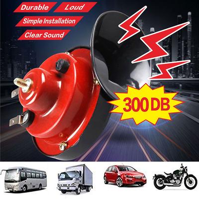Klaxon de Voiture Pneumatique Super Fort 12V 2X 300DB Klaxon Haut-Parleur Électrique de Moto Haut-Parleur pour Camion Camionnette SUV RV Train Étanche