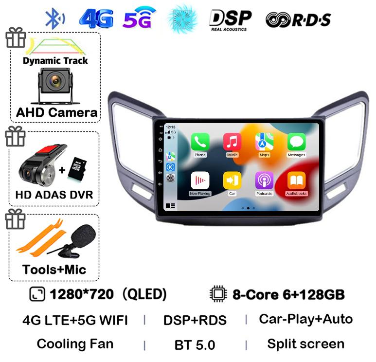 Android 14 Carplay Auto For Changan CS15 2016 2017 2018 2019 2020  Multimedia Car Radio Player WIFI+4G Stereo Touch Screen DSP