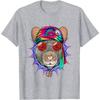 Hippie Ratte Maus Tie-Dye Friedenszeichen Psychedelisch Tierliebhaber T-Shirt Baumwolle Vier Jahreszeiten Tägliche T-Shirts Herrenbekleidung T-Shirts