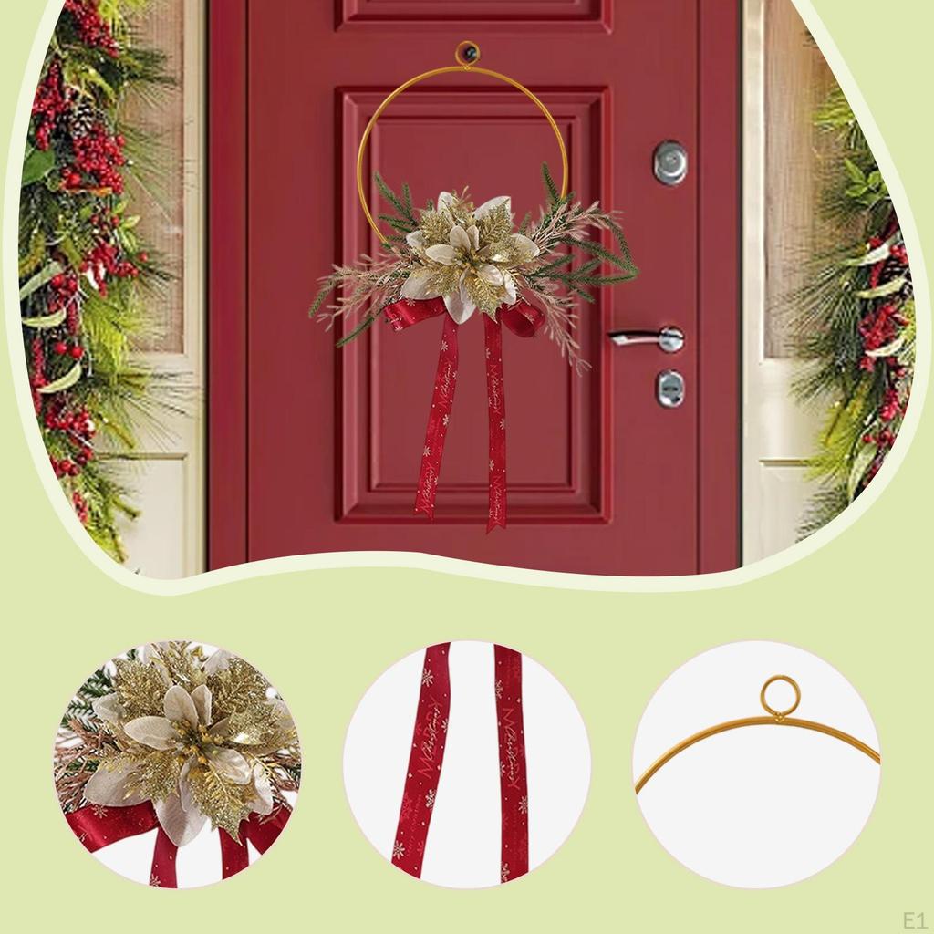 Weihnachts-Reifenkranz-Dekor Multifunktionales Wandhängeornament Türhänger für