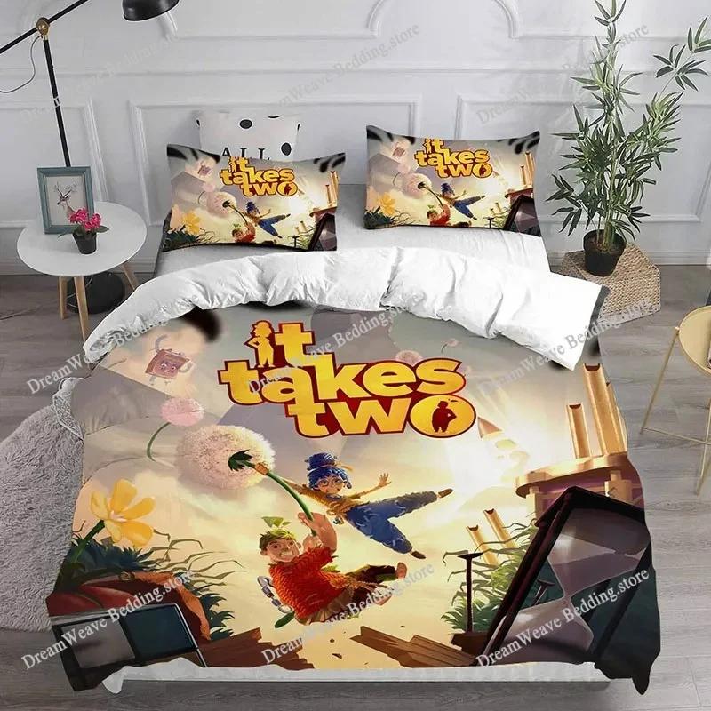 Takes Two Bedding Set Single Twin Full Queen King Size Bed Set Adult Kid Bedroom Duvet Cover Sets 3D Print Game Bed Sheet Set