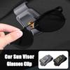 wsdz2 Alloy Car Sun Visor Sunglasses Holder Ticket Card Clip For Porsche Cayenne Panamera Macan 911 718 Taycan Boxster Pajun Cayman