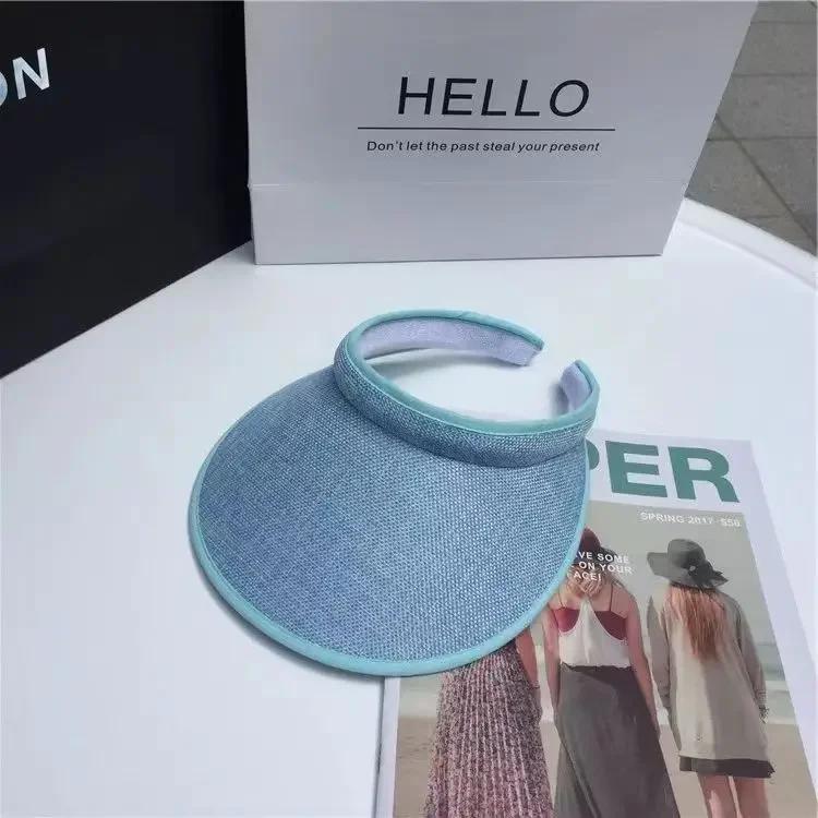 2025 New Summer Women's Casual Sun Visor Caps Straw Hats Adult Beach Top Hats GirlsBaseball Caps Summer Hat Outdoor
