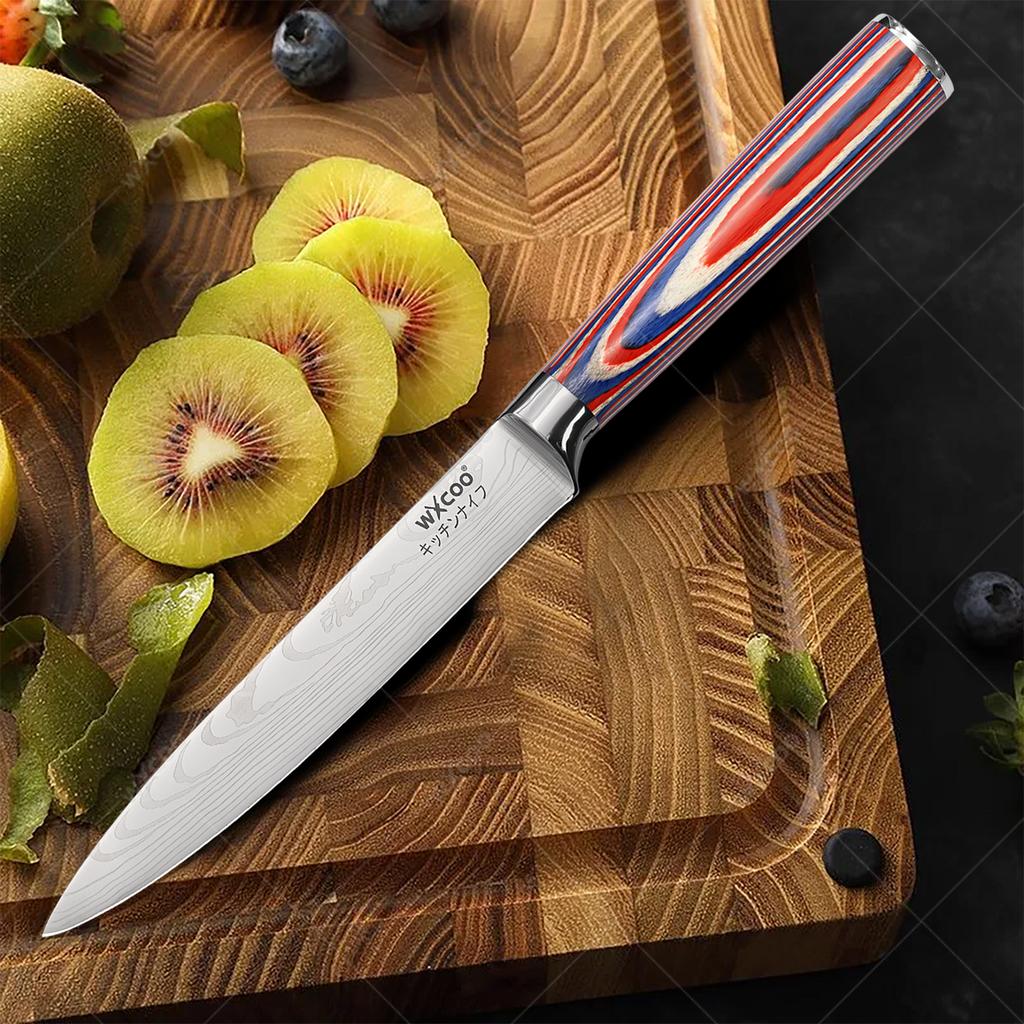 Kitchen Slicing Fruit Knife Cleaver Boning Knife Slicing Meat Cutting Knife Stainless Steel Kitchen Utility Knives with Gift Box