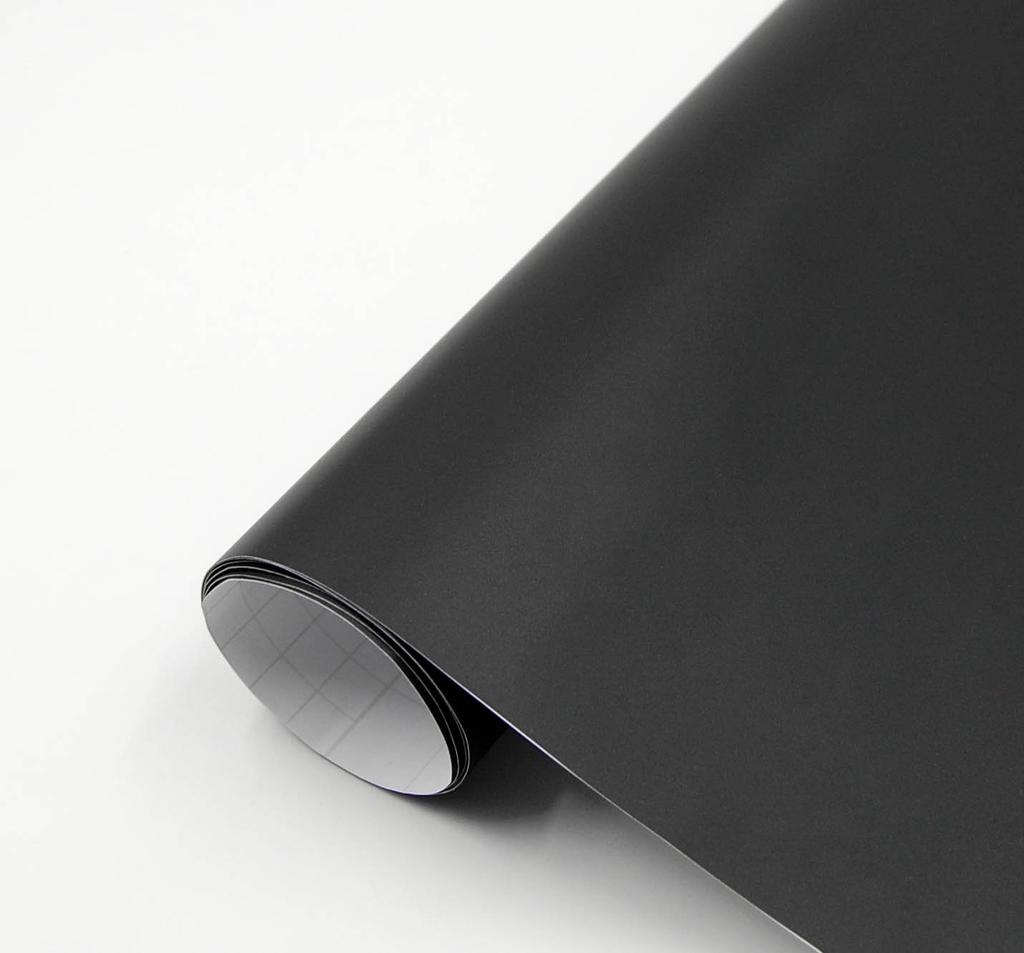 IlMondoMall Matt Svart Foliering Matt Svart x Ark, (200 35cm, Svart)