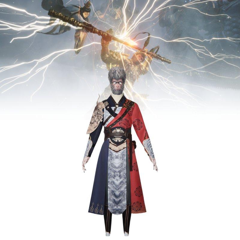 Black Myth Wukong Character Halloween Costume Set Performance Cosplay Clothes