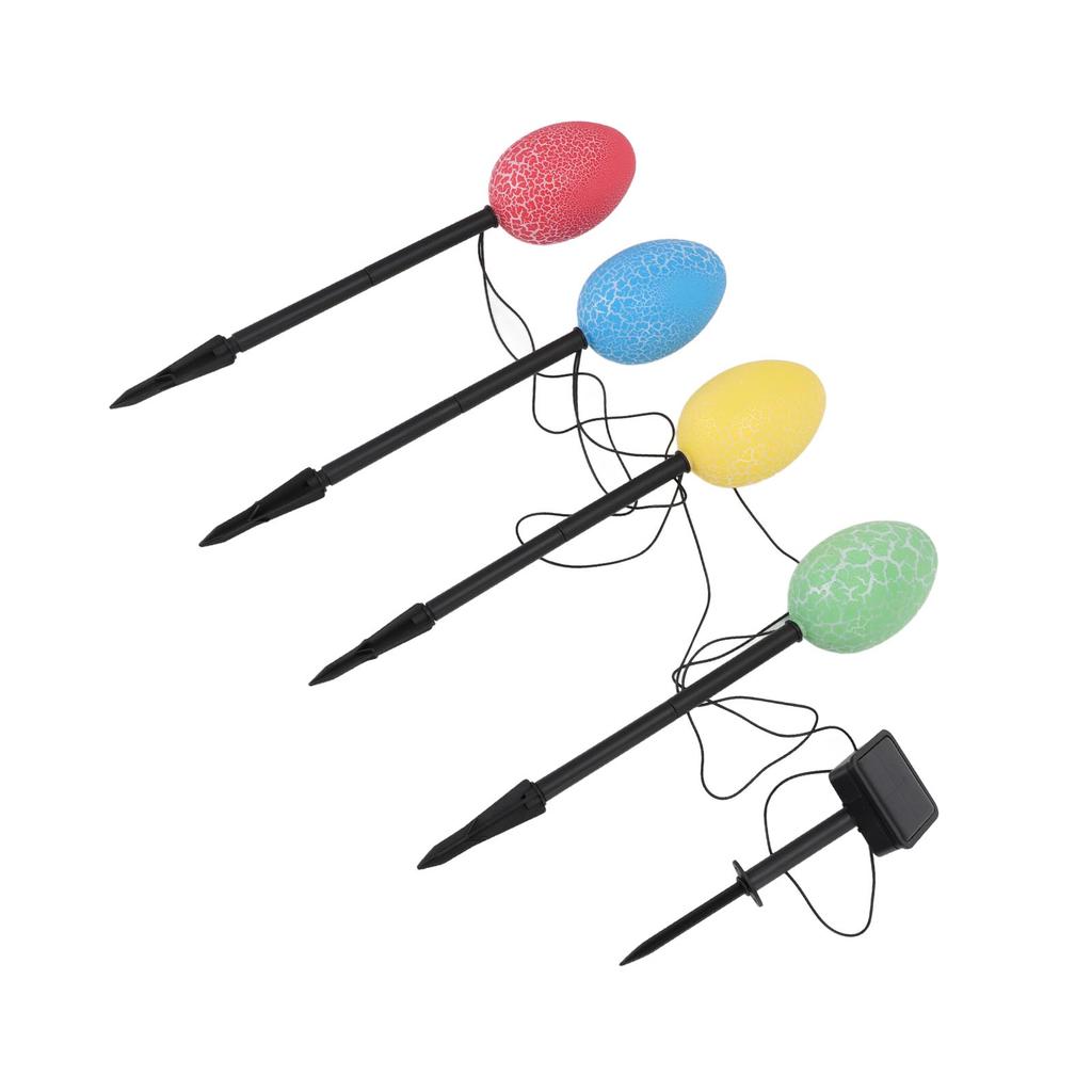 Colorful Egg Solar Light Cracked Eggs Ground Stake Decorative Light for Outdoor Garden Courtyard